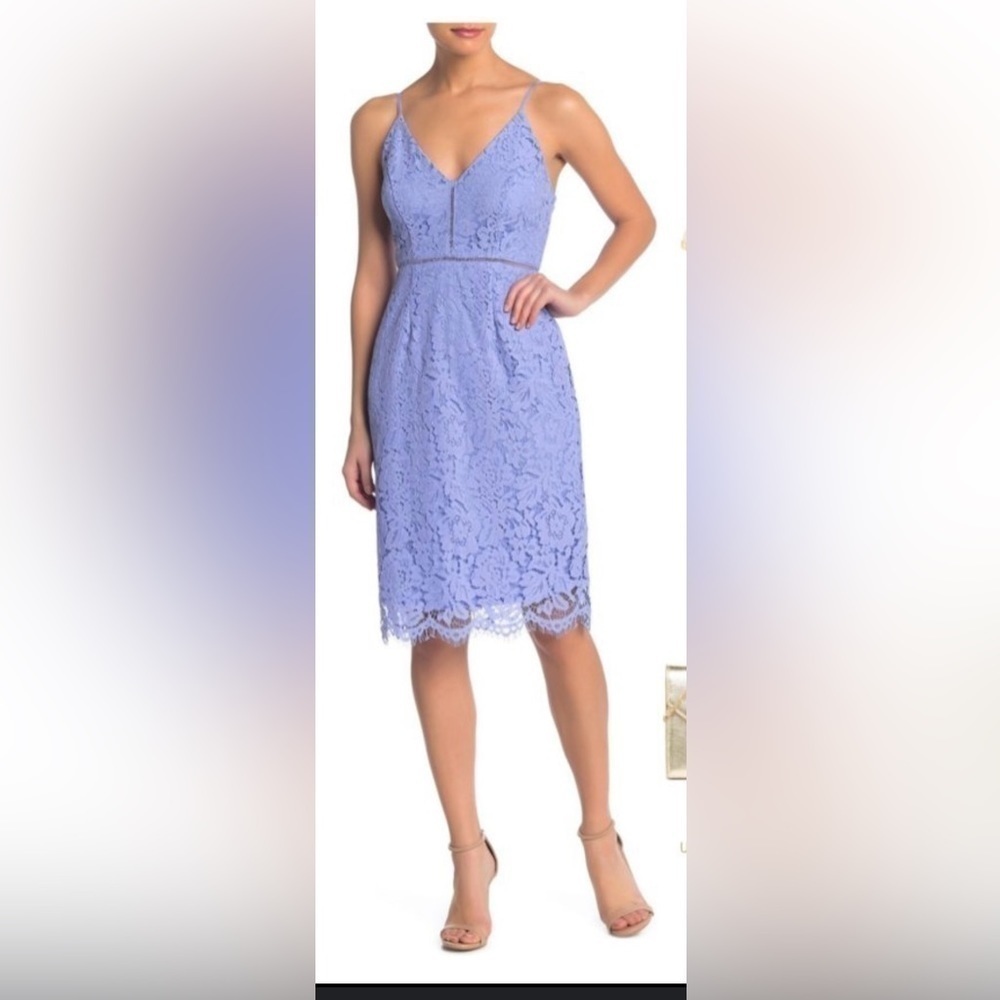 ASTR the label lace dress in blue